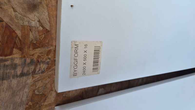BYGGFORM hobbyplater hvit 16 mm, pakkedeal 4 stk