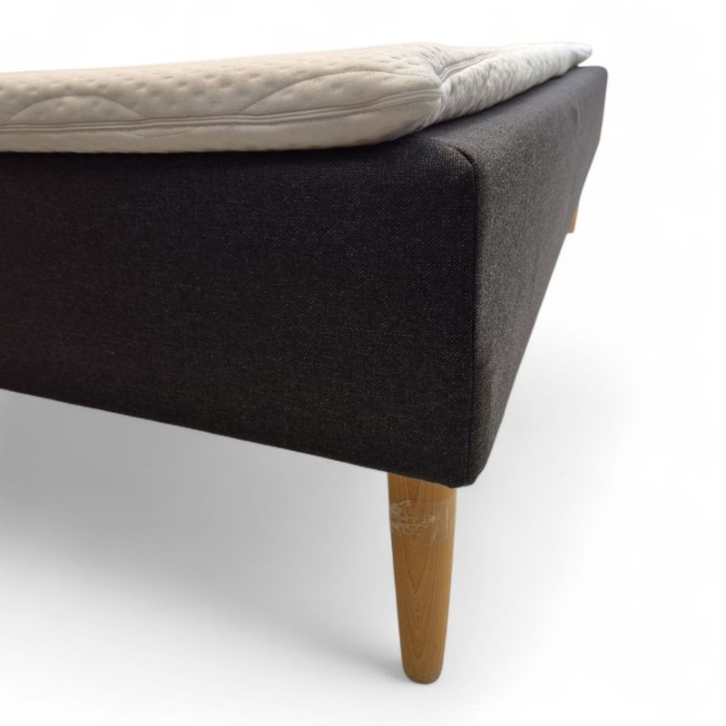 Jensen Contract dobbelseng 180x200cm m/overmadrass, sort