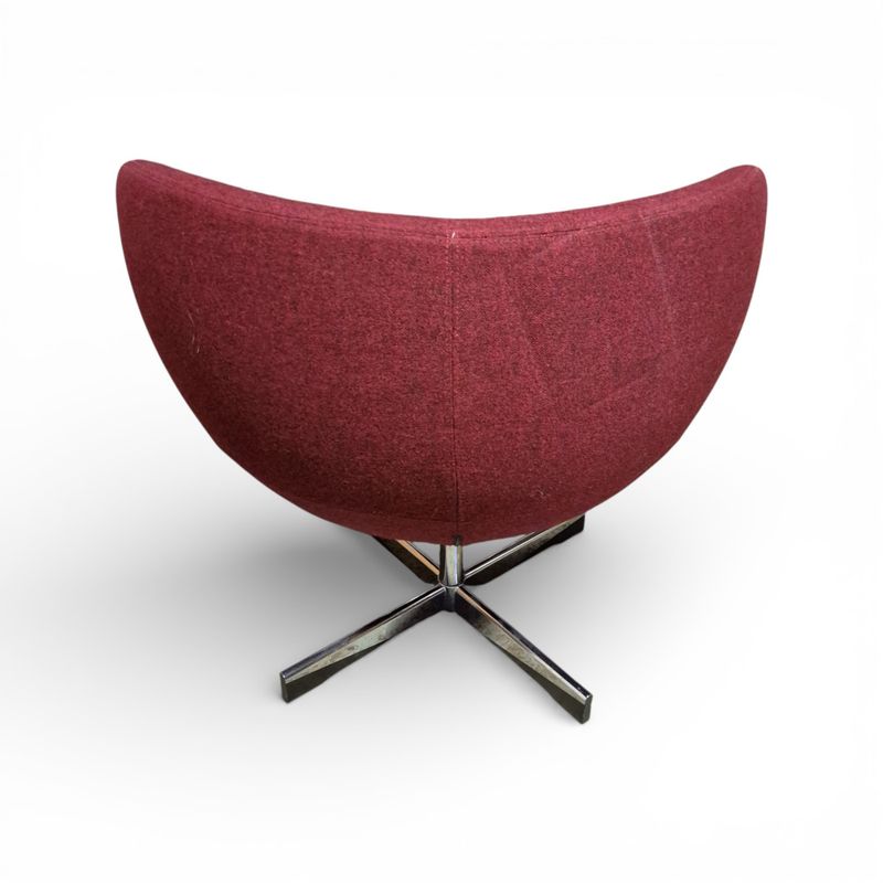 ForaForm Planet stol, rød/krom