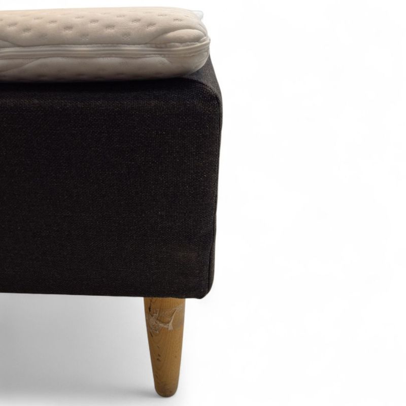 Jensen Contract seng 90x200cm m/overmadrass, sort