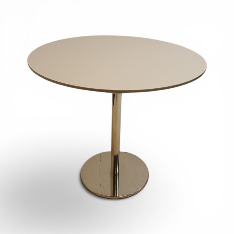 Rundbord Ø:80cm, grå/krom
