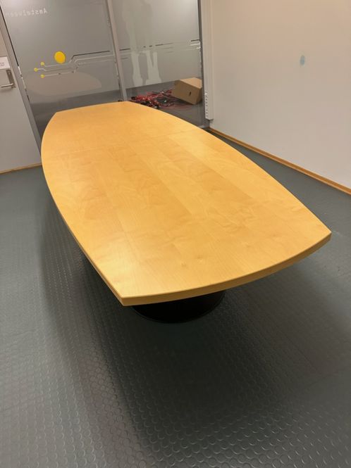 Hovedbilde Møtebord ellipse 340x120/80, bjørk