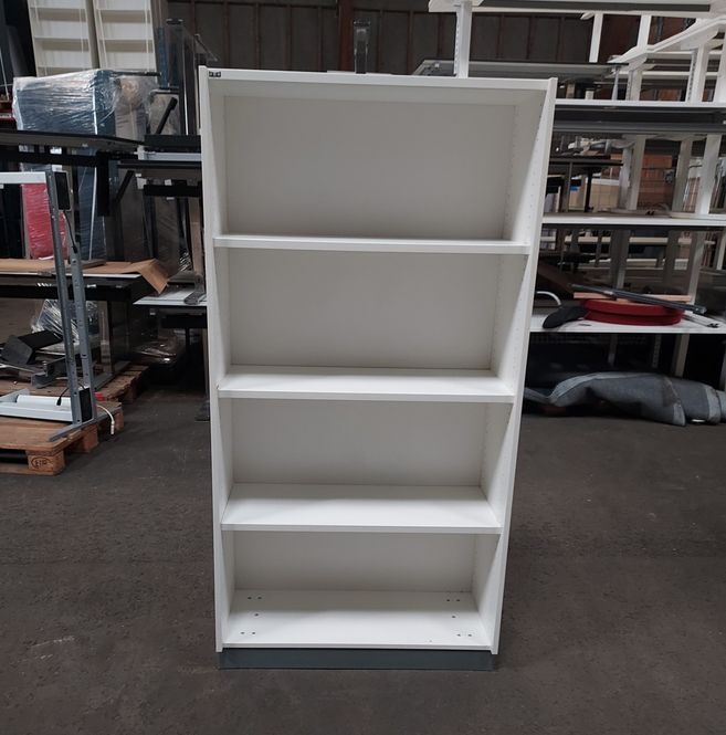 Hovedbilde EFG 4A4 reol 80×30 H:157cm, hvit